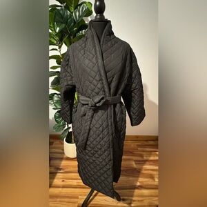 Elegant Black Quilted Women's Puffer Coat